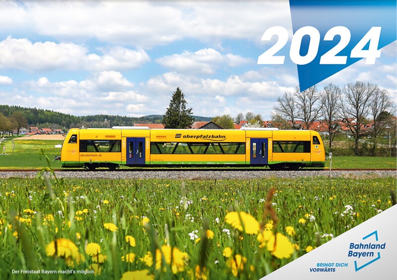 Bahnland Bayern Wandkalender 2024