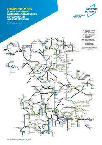 Karte "Zugangs­mög­lich­keiten für Kinderwagen"-Regionalverkehr