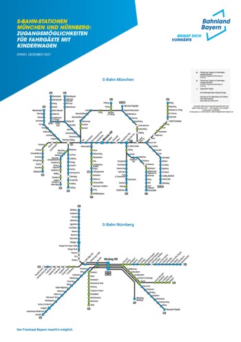 Karte "Zugangs­mög­lich­keiten für Kinderwagen"-S-Bahn